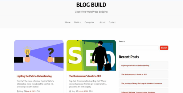 Blog Build (WordPress)