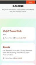 Blog Build (screenshot mobile)