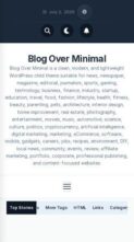 Blog Over Minimal (screenshot mobile)