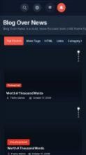 Blog Over News (screenshot mobile)