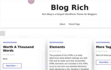 Blog Rich (screenshot desktop)