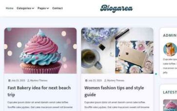 Blogarea (screenshot desktop)