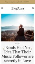 BlogAura (screenshot mobile)