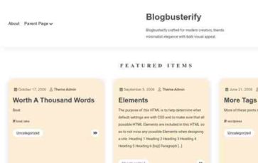 Blogbusterify (screenshot desktop)