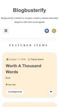 Blogbusterify (screenshot mobile)