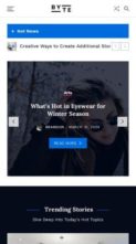 Blogbyte (screenshot mobile)