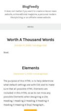 BlogFeedly (screenshot mobile)