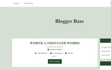 Blogger Base (screenshot desktop)