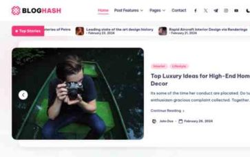 BlogHash (screenshot desktop)