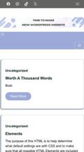 Bloghive (screenshot mobile)
