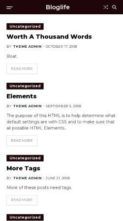 Bloglife (screenshot mobile)