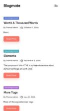 Blogmate (screenshot mobile)