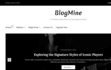 Blogmine (screenshot desktop)