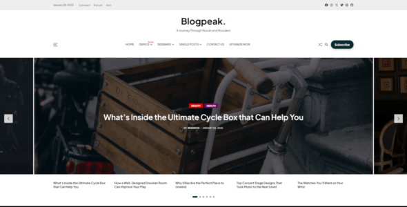 Blogpeak (WordPress)