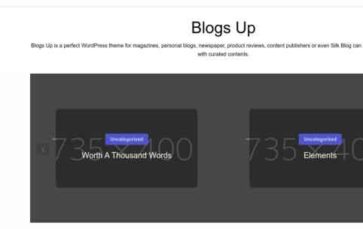 Blogs Up (screenshot desktop)