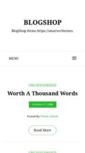 Blogshop (screenshot mobile)