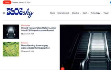 BlogSky (screenshot desktop)