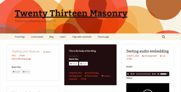 Blogsonry (WordPress)