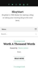BlogStart (screenshot mobile)