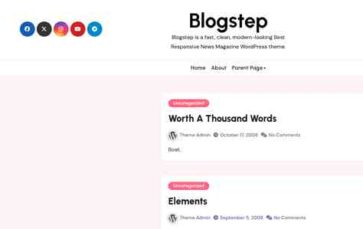 Blogstep (screenshot desktop)