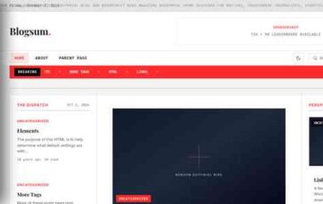 Blogsum (screenshot desktop)