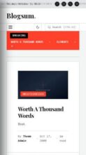 Blogsum (screenshot mobile)