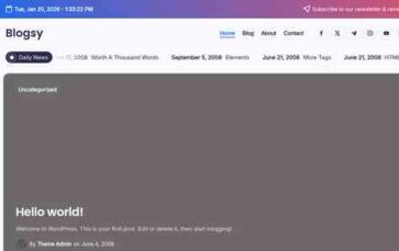 Blogsy (screenshot desktop)