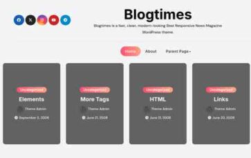 Blogtimes (screenshot desktop)