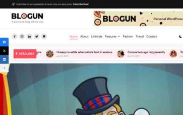 Blogun (screenshot desktop)