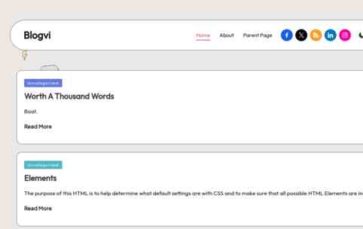 Blogvi (screenshot desktop)