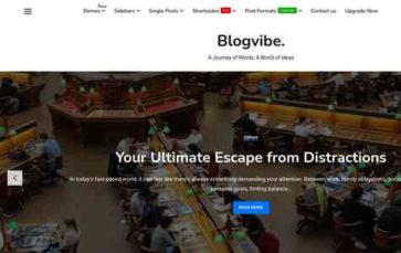 Blogvibe (screenshot desktop)