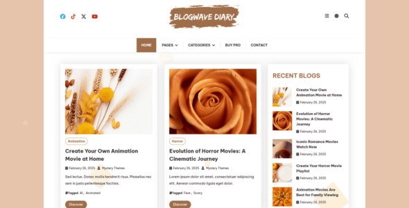 Blogwave Diary (WordPress)