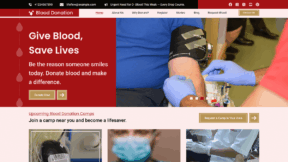 Blood Donation Campaign (WordPress)