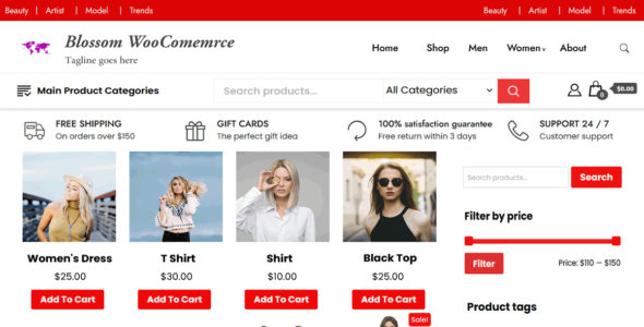 Blossom Woocommerce (WordPress)