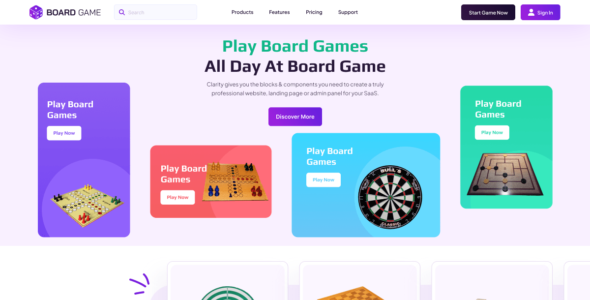 Board Games (WordPress)
