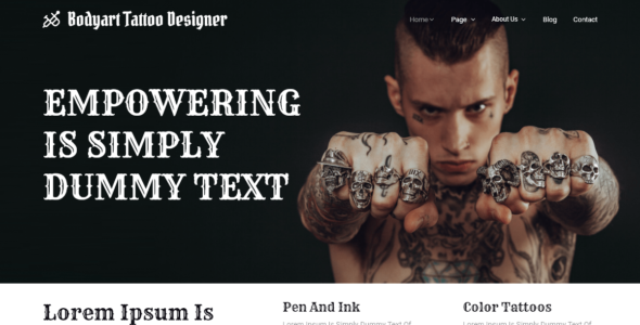 Bodyart Tattoo Designer (WordPress)