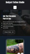 Bodyart Tattoo Studio (screenshot mobile)