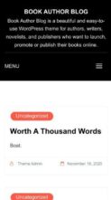 Book Author Blog (screenshot mobile)