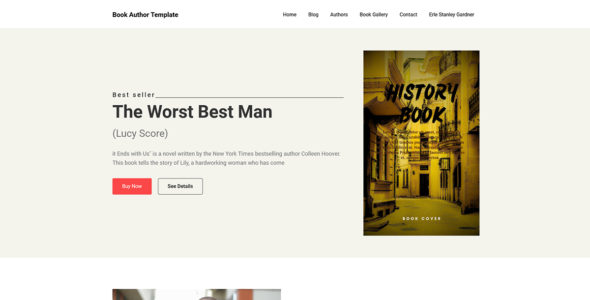 Book Author Template (WordPress)