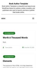 Book Author Template (screenshot mobile)