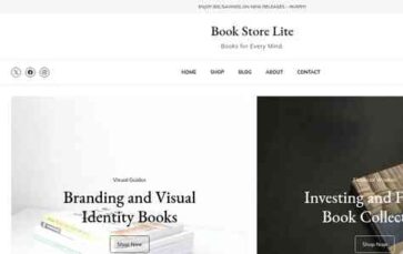 Book Store Lite (screenshot desktop)