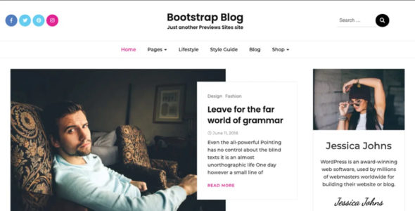Bootstrap Blog (WordPress)