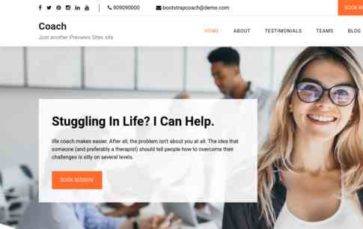 Bootstrap Coach (screenshot desktop)