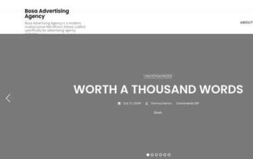 Bosa Advertising Agency (screenshot desktop)