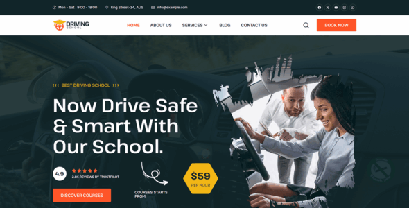 Bosa Driving School (WordPress)