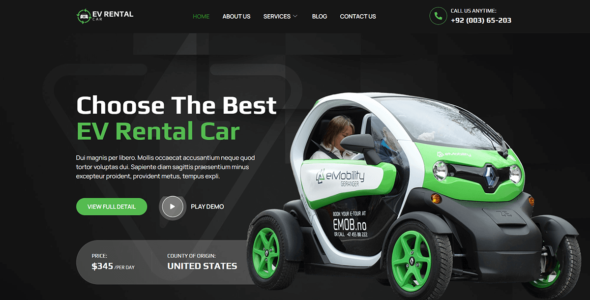 Bosa EV Rental Car (WordPress)