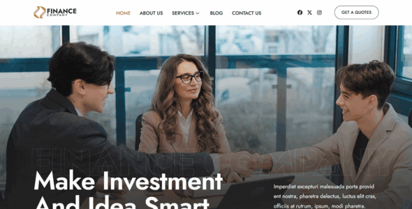 Bosa Finance Company (WordPress)