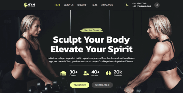 Bosa Gym Fitness (WordPress)