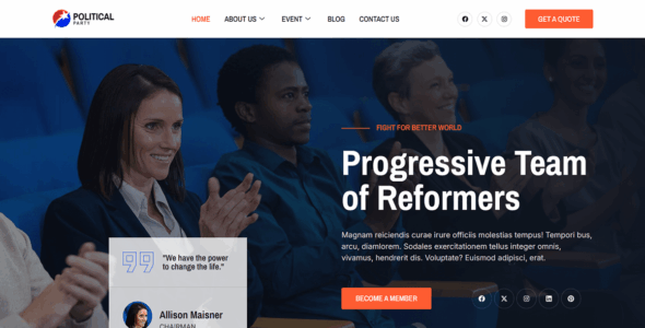 Bosa Political Party (WordPress)