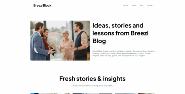 Breezi Blog (WordPress)